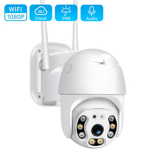 1080P PTZ IP WiFi  Outdoor Security Camera 4X Digital Zoom